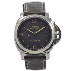 Panerai stainless steel Pam 499 Luminor Marina Divers Steel wristwatch 9