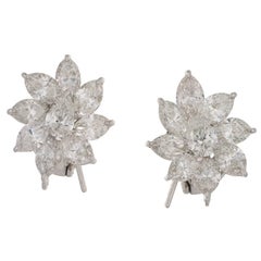Marquise Diamond Spray Earrings 12