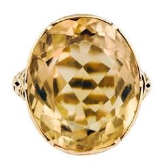 Antique circa 1900 14 Karat Yellow Gold Ring