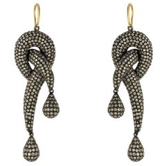 Diamond Pave Knot Earring