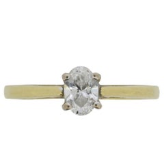 Vintage Diamond Solitaire Engagement Ring, circa 1980s 7