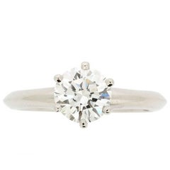 Tiffany & Co. 1.05 Carat Round Brilliant Cut Diamond Solitaire Engagement Ring 3