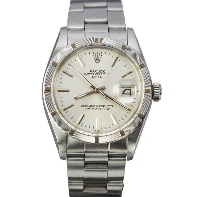 Rolex Stainless Steel Date Wristwatch Ref 1501
