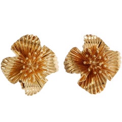 Tiffany 
Co.  Gold Clip Post Earrings