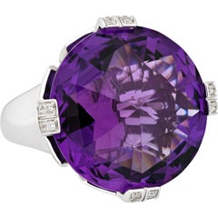 Bvlgari Purple Amethyst Diamond Ring