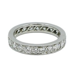 Cartier Diamond Platinum Eternity Band