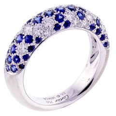 Cartier Sapphire and Diamond Band-Ring