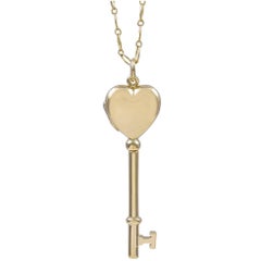 Vintage Tiffany & Co. Key to My Heart Locket Pendant
