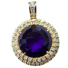 Large Superfine 21 Carat Amethyst Pendant