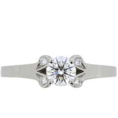 Cartier ‘Ballerine’ Round Brilliant Cut Diamond Solitaire Engagement Ring