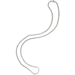 Diamond and White Gold Longchain Necklace