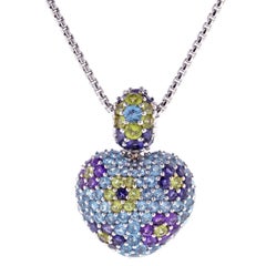 Pasquale Bruni Colors Floral Heart Pendant