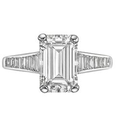 GIA Report 2.32 carat Emerald-Cut Diamond Engagement Ring GIA Report 2.32 carat Emerald-Cut Diamond Engagement Ring