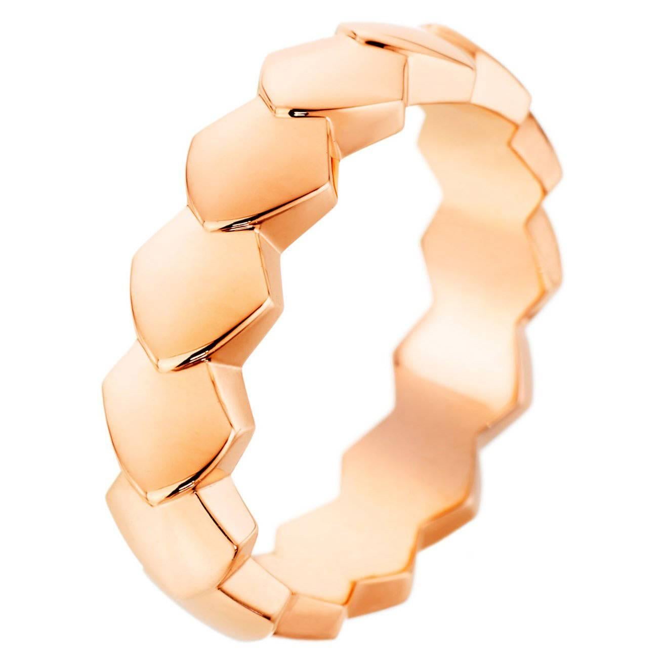 Akillis Python Ring 18 Karat Rose Gold For Sale