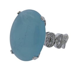 Ivanka Trump Gold Diamond Chalcedony Ring Ivanka Trump Gold Diamond Chalcedony Ring