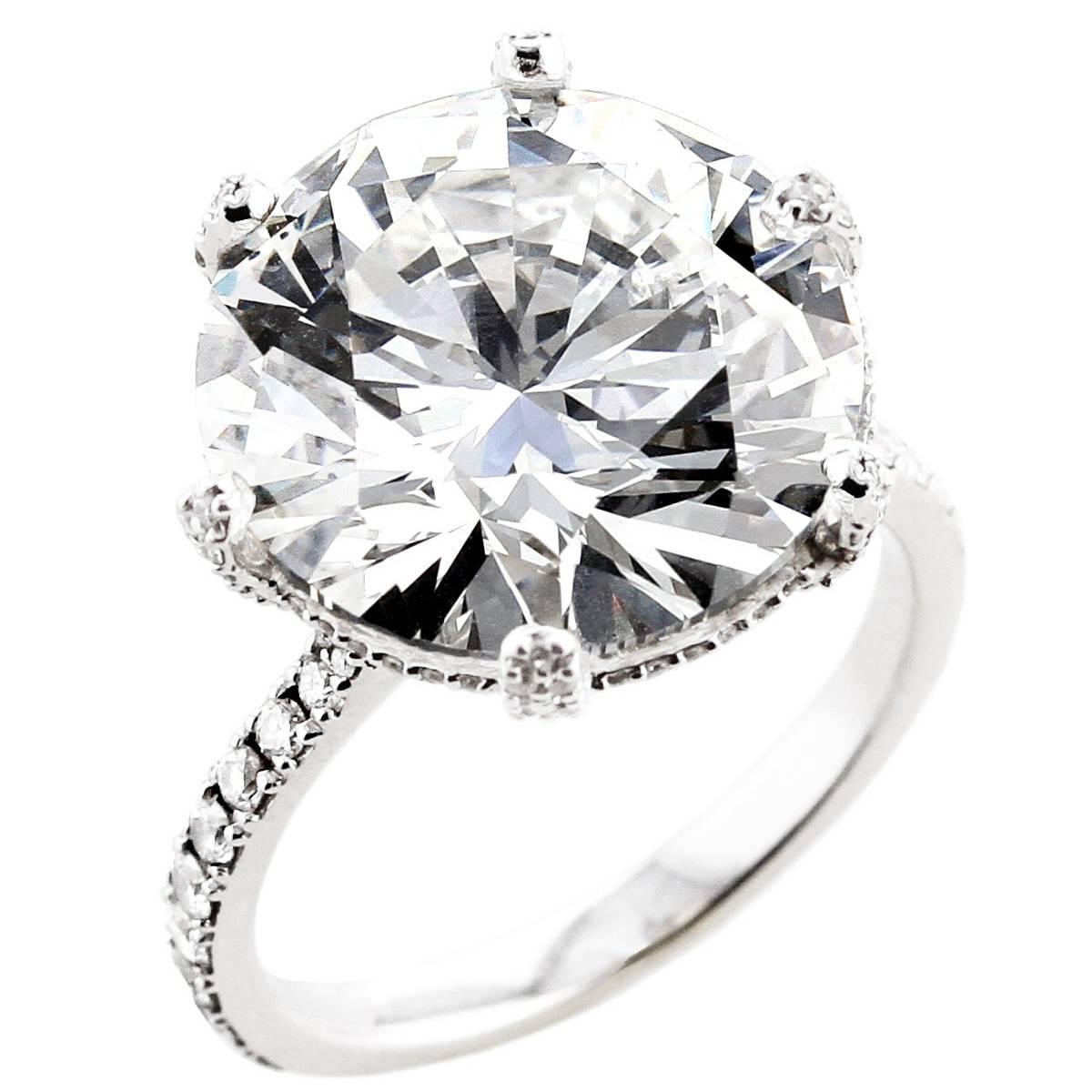 GIA Certified 10 Carat Diamond Ring