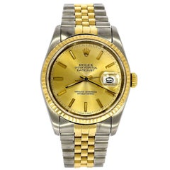 Rolex Yellow Gold Datejust Wristwatch Ref 16233, circa 1988