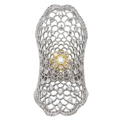 1.75 Carat Cocktail White Gold Ring 6