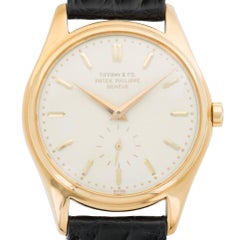 Patek Philippe for Tiffany & Co. Yellow Gold Calatrava Wristwatch Ref 2526