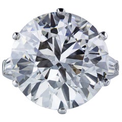 Van Cleef & Arpels GIA Report 14.83 Carat Round Diamond Engagement Ring