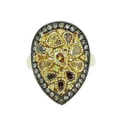 2.41 Carat Yellow Diamond Ring