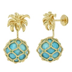 Yvonne Leon Contemporary Mini Pineapple Stud and Ear-Jacket