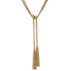 Lariat Necklace in 18 Karat Yellow Gold 7