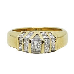 1.50 Carat Diamond Yellow Gold Ring