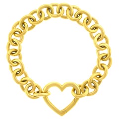 Retro Tiffany & Co. Gold Heart Bracelet