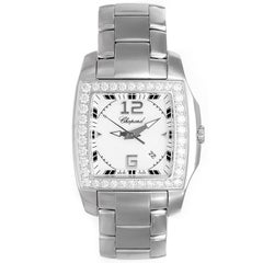 Chopard White Gold Stainless Steel Diamond Two O Ten Quartz Wristwatch 