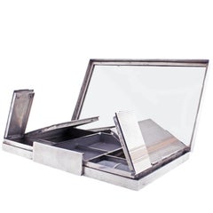 Asprey & Co. Sterling Silver and Gold Vanity Box, London, 1937