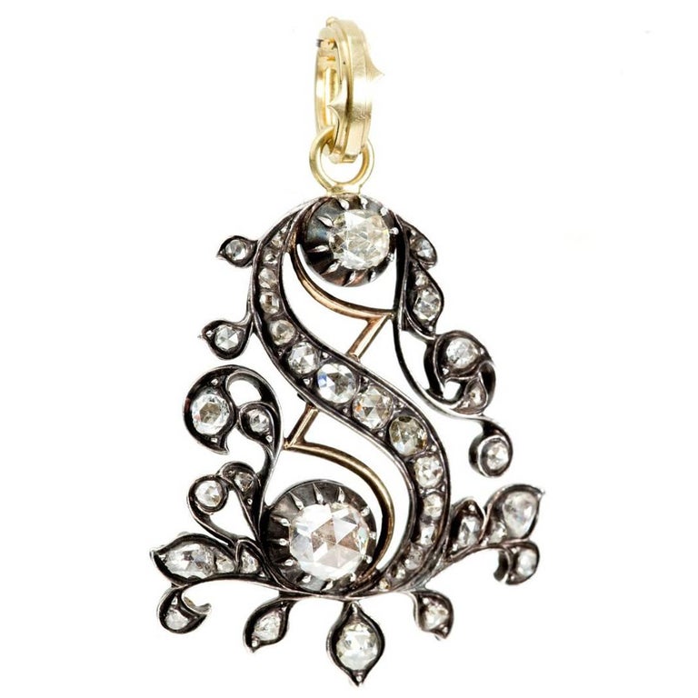 Georgian Vintage S Pendant For Sale