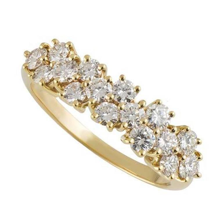 Graff Yellow Gold Diamond Half Eternity Ring