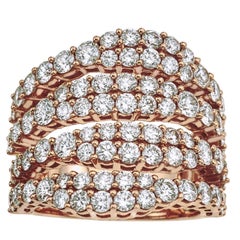 Rose Gold and Diamond Pinky Ring