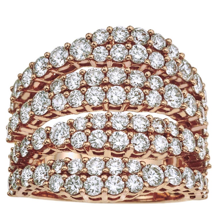 Rose Gold and Diamond Pinky Ring at 1stDibs — free download