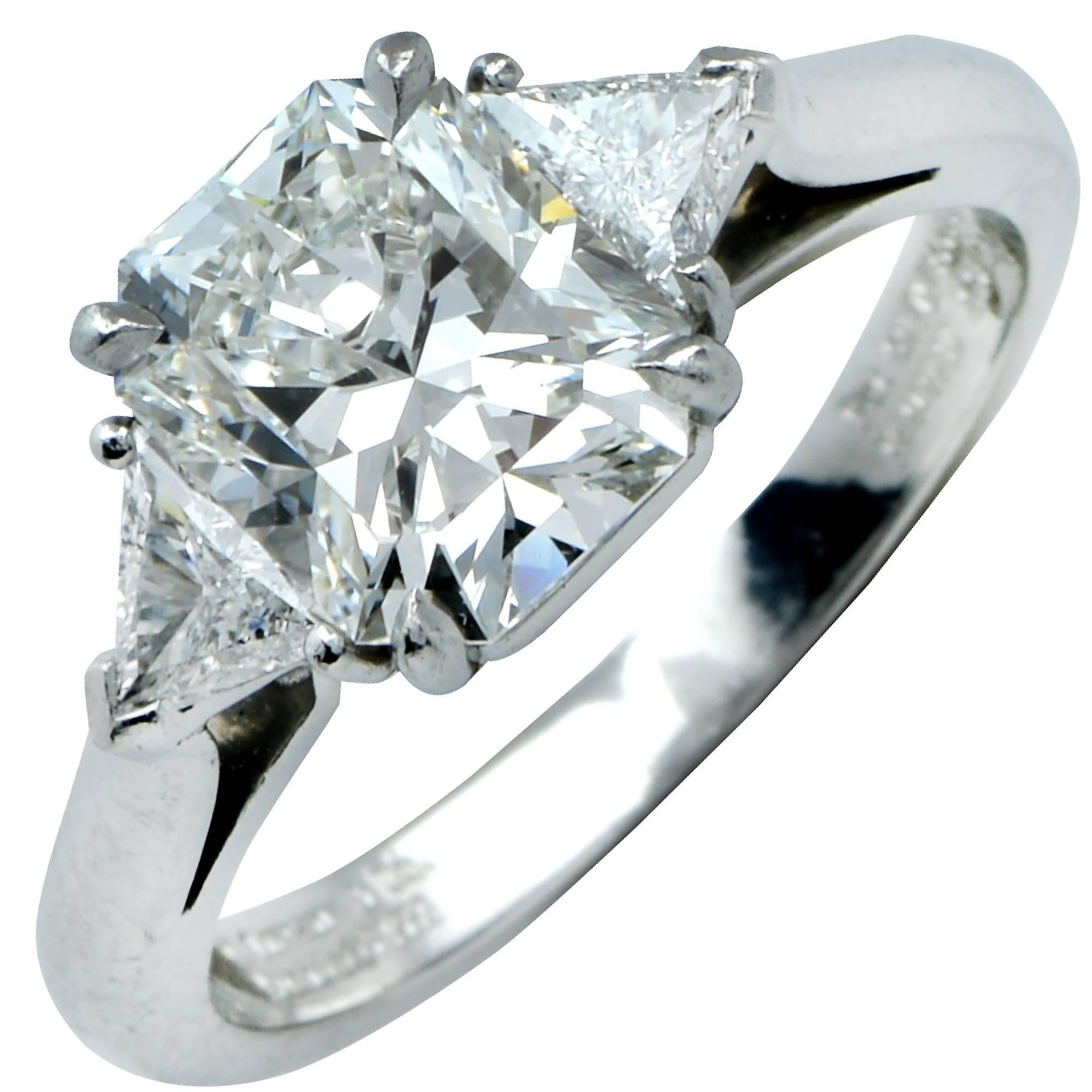 Tiffany & Co. GIA Graded 2.59 Carat Diamond Engagement Ring