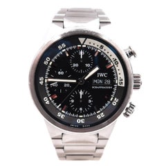 Used IWC Stainless Steel Aquatimer Chronograph Automatic Wristwatch