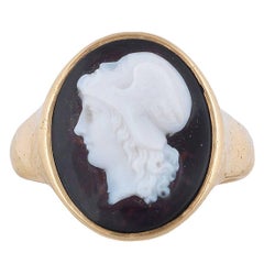 Gryllus Agate Cameo Ring