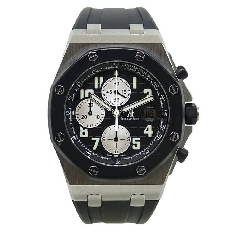 Audemars Piguet Stainless Steel Royal Oak Offshore Automatic Wristwatch