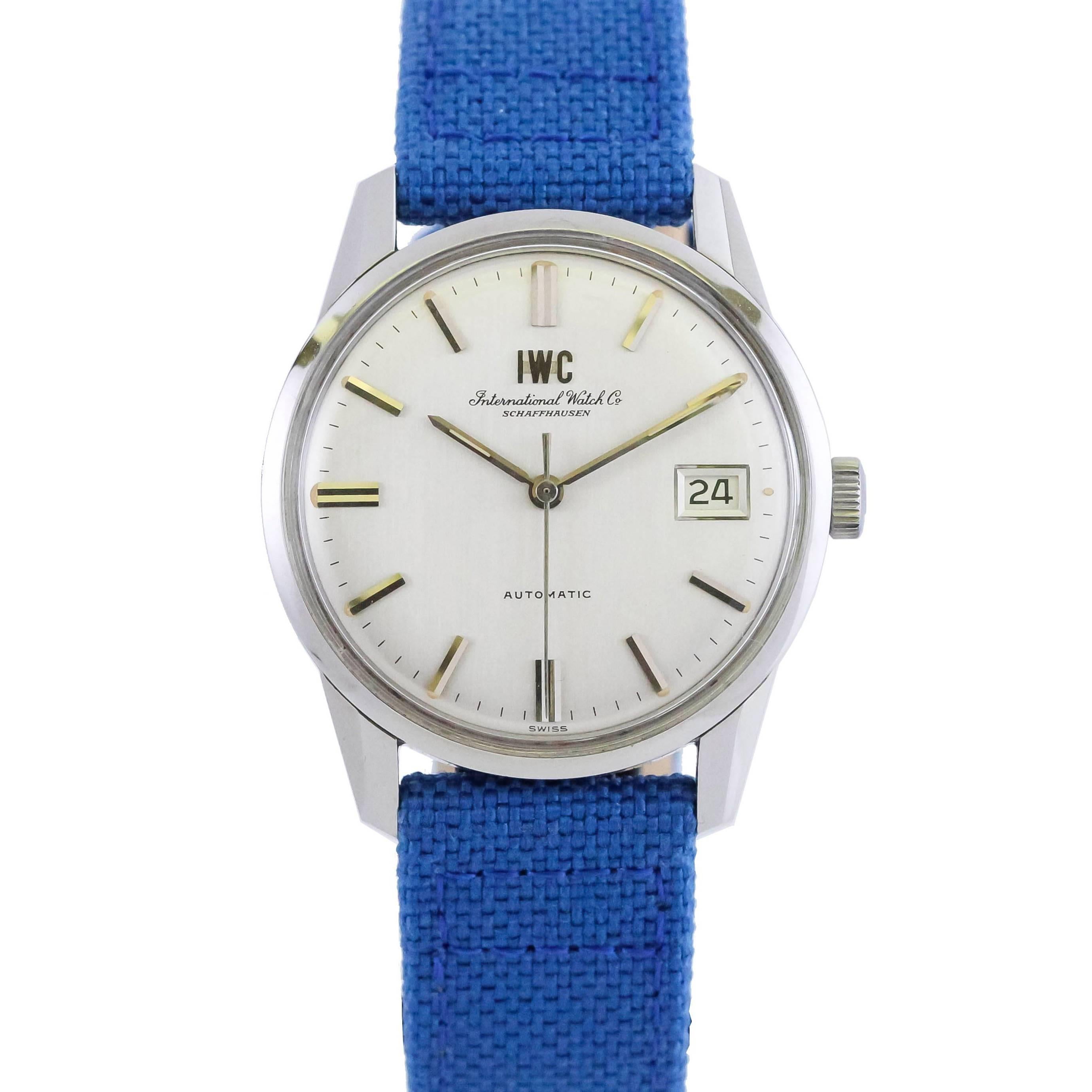 International Watch Company IWC Stainless Steel Automatic Wristwatch, c 1960s