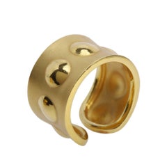 Youmna Fine Jewellery 18 Karat Yellow Gold Gladiator Bubble Band Ring