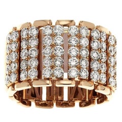Flexible Micro Pave Diamond Ring