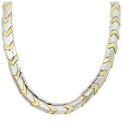 Tiffany & Co. Chevron Collar Two-Toned Necklace