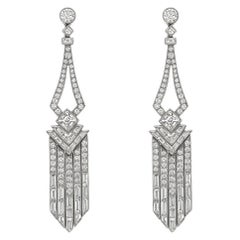 Diamond Fringe Drop Earrings