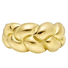 Van Cleef & Arpels Yellow Gold Braided Band Ring