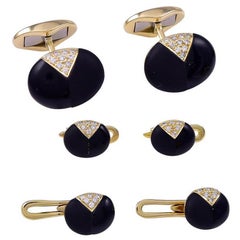 Tiffany & Co. Onyx-Diamant-Herrenkleiderset