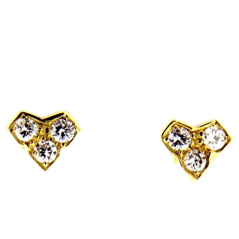 Special Order - Dado Earring in 18-karat Yellow Gold with Diamonds