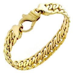 18 Karat Yellow Gold Chain Bracelet