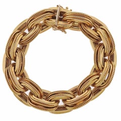 1980s Gold Link Bracelet