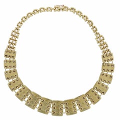 Jose Hess Gold Link Necklace